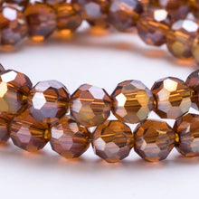 Load image into Gallery viewer, 3/4/6/8MM Round Transparent Crystal Faceted Bead For Bracelet Jewelry Making Bulk DIY Needlework Accessories Loose Glass Beads