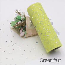 Load image into Gallery viewer, Baby Shower Glitter Sequin Tulle Roll 10 yard 15cm Spool Tutu Wedding Decoration Organza