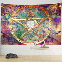 Load image into Gallery viewer, India Mandala Tapestry Wall Hanging Boho Decor Wall Cloth Tapestries Psychedelic Hippie Night Moon Tapestry Mandala Wall Carpet