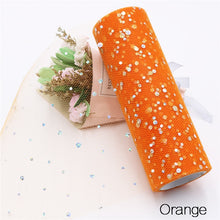Load image into Gallery viewer, Baby Shower Glitter Sequin Tulle Roll 10 yard 15cm Spool Tutu Wedding Decoration Organza