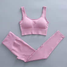 Load image into Gallery viewer, Seamless Woman Sportswear Yoga Sets Workout Sports Bra Gym Clothing High Waist Legging Fitness Women Tracksuit Athletic Outfits