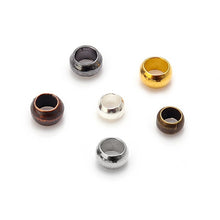 Load image into Gallery viewer, 200pcs/Lot Copper Ball Crimp End Beads Positioning Beads Stopper Spacer Beads For Jewelry Making Findings DIY Bracelet Supplies