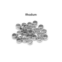 Load image into Gallery viewer, 200pcs/Lot Copper Ball Crimp End Beads Positioning Beads Stopper Spacer Beads For Jewelry Making Findings DIY Bracelet Supplies