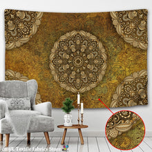 Load image into Gallery viewer, India Mandala Tapestry Wall Hanging Boho Decor Wall Cloth Tapestries Psychedelic Hippie Night Moon Tapestry Mandala Wall Carpet