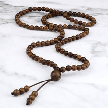 Load image into Gallery viewer, 108 Wooden Beads Bracelet 6mm Natural Tiger Eye Stone Malachite Men Necklace Meditation Prayer Wrap Bangles Fashion Jewelry Gift