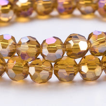 Load image into Gallery viewer, 3/4/6/8MM Round Transparent Crystal Faceted Bead For Bracelet Jewelry Making Bulk DIY Needlework Accessories Loose Glass Beads