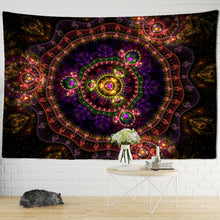 Load image into Gallery viewer, India Mandala Tapestry Wall Hanging Boho Decor Wall Cloth Tapestries Psychedelic Hippie Night Moon Tapestry Mandala Wall Carpet