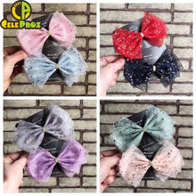 Load image into Gallery viewer, 25Yards 6cm Star Tulle Confetti Glitter Mesh Baking Cake Topper Tutu Pom Bow Soft Sequine Organza DIY Wedding Birthday Decoration