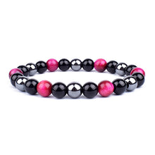 Load image into Gallery viewer, Natural Black Obsidian Hematite Tiger Eye Beads Bracelets Men for Magnetic Health Protection Women Soul Jewelry Pulsera Hombre