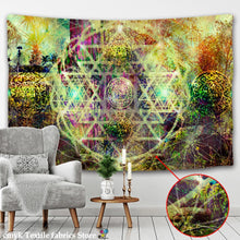 Load image into Gallery viewer, India Mandala Tapestry Wall Hanging Boho Decor Wall Cloth Tapestries Psychedelic Hippie Night Moon Tapestry Mandala Wall Carpet