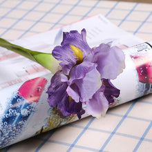 Load image into Gallery viewer, Artificial Iris Flower Branch Spring Wedding Decor Home Table Decoration Flores Silk Fake Flower Party Supplies
