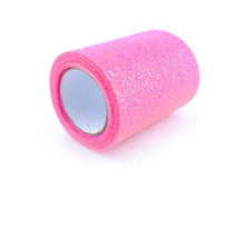 Load image into Gallery viewer, 10Yard/roll 6" 15cm/7.5cm Rainbow Glitter Tulle Roll Sequin Crystal Organza Sheer Fabric DIY Craft Tutu Skirt Home Wedding Decor