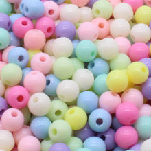 Load image into Gallery viewer, 6/8/10mm Pink Round Ball Spacer Beads For Jewelry Making DIY Jewelry Accessories