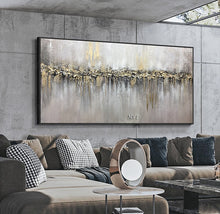 Load image into Gallery viewer, Abstract 3D Gold Thick Art Handmade Oil Painting Canvas Gold Paintings Wall Pictures Art Wall Artwork For Dining Room Unframed