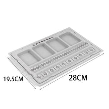 Load image into Gallery viewer, Flocked Bead Board Bracelet Necklace Beading Organizer Artistry Tray Design Measuring Tool for DIY Jewelry Making Accessories