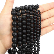 Load image into Gallery viewer, 4/10mm Natural Stone Beads Tiger Eye Amazonite Rose quartz Turquoises Obsidian Agates Beads For Jewelry Making DIY Bracelet