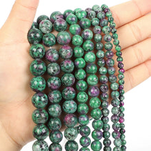 Load image into Gallery viewer, 4/10mm Natural Stone Beads Tiger Eye Amazonite Rose quartz Turquoises Obsidian Agates Beads For Jewelry Making DIY Bracelet
