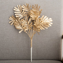 Load image into Gallery viewer, Artificial Plants Gold Fake Flowers Plastic Grass Wedding Arrangement Leaves Autumn Home Party Supplies Christmas Decorations