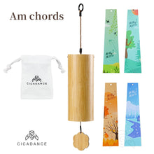 Load image into Gallery viewer, CICADANCE Bamboo Wind Chimes Chord Windchime Handmade Musical Bell Outdoor Windbell Garden Patio Home Decor Meditation Gifts