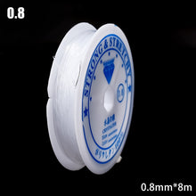 Load image into Gallery viewer, 100m Strong Elastic Crystal Beading Thread Cord Jewelry Making Necklace Bracelet DIY Beads String Stretchable Thickness 0.4-1mm