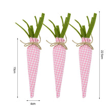 Load image into Gallery viewer, 3/1pcs Nov Woven Easter Carrots Ornaments Hanging Pendant for Easter Home Decorations Supplies 2023 Kids Easter