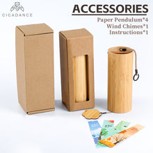 Load image into Gallery viewer, CICADANCE Bamboo Wind Chimes Chord Windchime Handmade Musical Bell Outdoor Windbell Garden Patio Home Decor Meditation Gifts