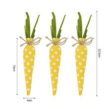 Load image into Gallery viewer, 3/1pcs Nov Woven Easter Carrots Ornaments Hanging Pendant for Easter Home Decorations Supplies 2023 Kids Easter
