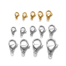Load image into Gallery viewer, 1000pcs/lot Bulk Order 304 Stainless Steel Lobster Clasp Wholesale DIY Jewelry Finding Supplies Bracelet Necklace Chain Making
