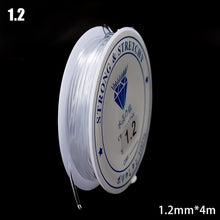 Load image into Gallery viewer, 100m Strong Elastic Crystal Beading Thread Cord Jewelry Making Necklace Bracelet DIY Beads String Stretchable Thickness 0.4-1mm
