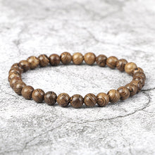 Load image into Gallery viewer, 6/8/10/12mm Men Vintage Bracelet Original Wooden Beads Meditation Prayer Buddha Stretch Bracelets&Bangle Women Yoga Jewelry Gift