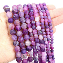Load image into Gallery viewer, 4/10mm Natural Stone Beads Tiger Eye Amazonite Rose quartz Turquoises Obsidian Agates Beads For Jewelry Making DIY Bracelet