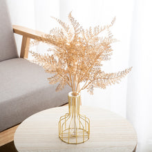 Load image into Gallery viewer, Artificial Plants Gold Fake Flowers Plastic Grass Wedding Arrangement Leaves Autumn Home Party Supplies Christmas Decorations