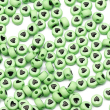 Load image into Gallery viewer, 200/300Pcs Mixed Charm Heart Acrylic Beads Flat Round Loose Spacer Beads For Needlework Diy Jewelry Making Bracelet Necklace