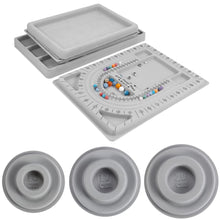 Load image into Gallery viewer, Flocked Bead Board Bracelet Necklace Beading Organizer Artistry Tray Design Measuring Tool for DIY Jewelry Making Accessories
