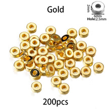 Load image into Gallery viewer, 200-400Pcs CCB Multiple Styles Charm Spacer Beads Wheel Bead Flat Round Loose Beads For DIY Jewelry Making Supplies Accessories