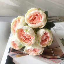 Load image into Gallery viewer, 2022 Beautiful Rose Peony Artificial Silk Flowers Small bouquet flores Home Party Spring Wedding Decoration Fake Flower