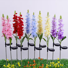 Load image into Gallery viewer, Violets Solar Flower Led Light Outdoor Garden Lawn Lamps for Vegetable Patch Patio Country Yard House Decoration, Set of 2
