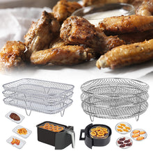 Load image into Gallery viewer, Roasting Rack Compatible With Most Air Fryer Air Fryer Accessories Stainless Steel Airfryer Rack Steamer Roasting Rack
