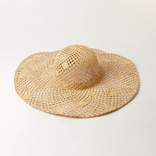 Load image into Gallery viewer, 2023 Summer Natural Raffia Straw Hat Large Wide Brim Sun Hats for Women Panama Ladies UPF Travel Holiday Beige Beach Floppy Hat