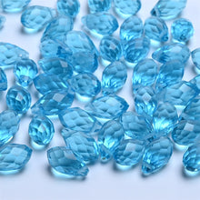 Load image into Gallery viewer, 50pcs Crystal Teardrop Beads Chandelier Pendants Waterdrop Shape Faceted Beads for Jewelry Making DIY Earring Necklace Bracelets