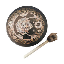 Load image into Gallery viewer, Vegan Shaman Drum Handmade Crafts Fashion Shaman Drum Desktop Ornament Sound Healing Tool