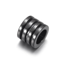 Load image into Gallery viewer, 10pcs Stainless Steel 6.5mm Large Hole Spacer Hair beard Beads Paracord Knife Lanyard Jewelry Accessories Leather Bracelet DIY