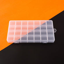 Load image into Gallery viewer, 28 Grid Compartment Plastic Container Flip Top Box Case fit DIY Handmade Jewelry Making Findings Accessories Storage Organise