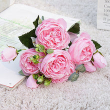 Load image into Gallery viewer, 2022 Beautiful Rose Peony Artificial Silk Flowers Small bouquet flores Home Party Spring Wedding Decoration Fake Flower