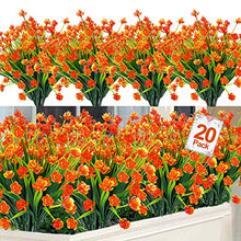 Load image into Gallery viewer, 20 Bundles Artificial Flowers for Outdoor Decoration Spring Summer Decoration UV Resistant Faux Outdoor Home Garden Decor