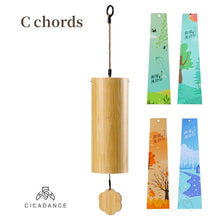 Load image into Gallery viewer, CICADANCE Bamboo Wind Chimes Chord Windchime Handmade Musical Bell Outdoor Windbell Garden Patio Home Decor Meditation Gifts