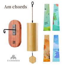 Load image into Gallery viewer, CICADANCE Bamboo Wind Chimes Chord Windchime Handmade Musical Bell Outdoor Windbell Garden Patio Home Decor Meditation Gifts