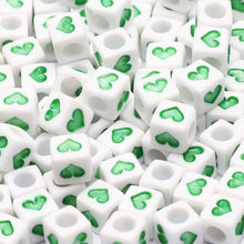 Load image into Gallery viewer, 200/300Pcs Mixed Charm Heart Acrylic Beads Flat Round Loose Spacer Beads For Needlework Diy Jewelry Making Bracelet Necklace