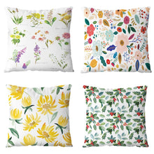 Load image into Gallery viewer, 45x45 Flower Easter Cushions Cover Spring Pillow Case Covers Printed Chair Sofa Cushion Pillowcase Home Living Room Decoration