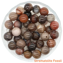 Load image into Gallery viewer, 8/10mm Natural Stones Crystal Loose Beads Round Smooth Gemstones Spacer Charms DIY Necklace Bracelet Jewerly Making Accessories